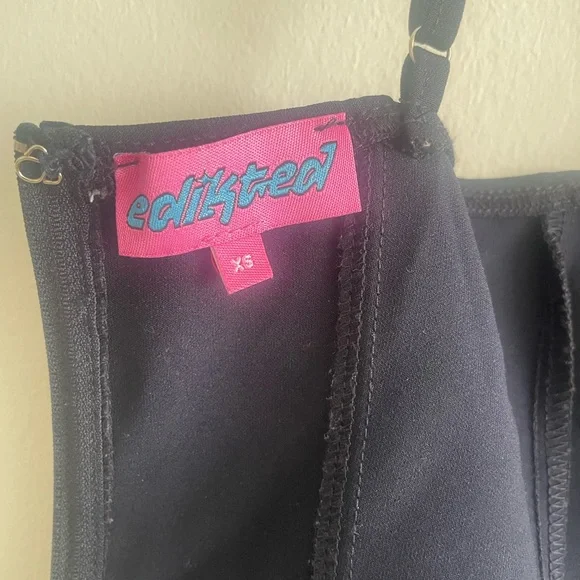 Edikted Corset Top Color: Navy Size: XS - Picture 5 of 6